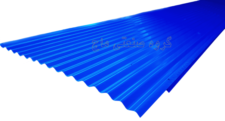 ورق شیروانی گالوانیزه ضخامت 48 طرح کرکره برند هفت الماس 1 مترمربع آبی