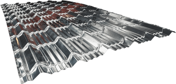 ورق شیروانی گالوانیزه ضخامت 40 طرح سفال جنووا برند هفت الماس 1 متر مربع