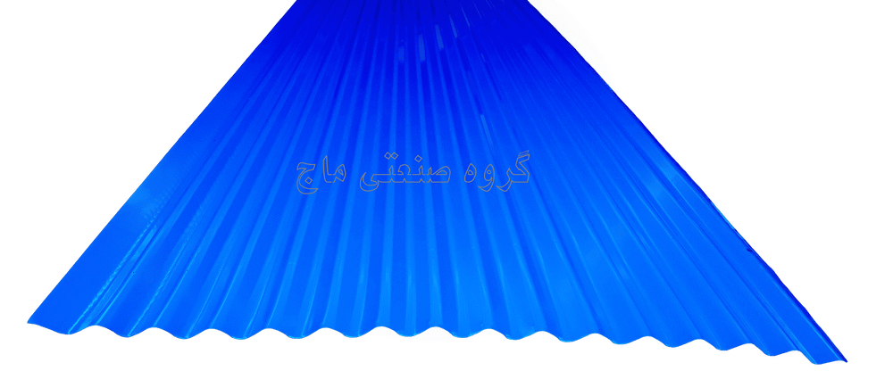  ورق شیروانی گالوانیزه ضخامت 40 طرح کرکره برند هفت الماس 1 مترمربع آبی 