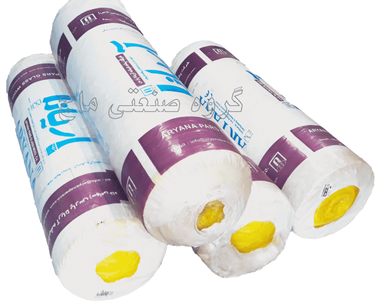 پشم شیشه آریانا رولی فویلدار 2 اینچ دانسیته 14