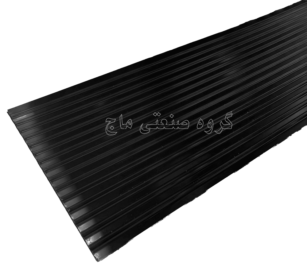  ورق شیروانی گالوانیزه ضخامت 40 طرح کرکره برند هفت الماس 1 مترمربع مشکی 