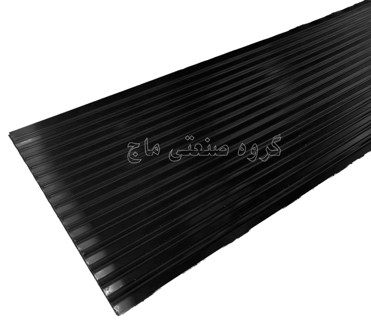 ورق شیروانی گالوانیزه ضخامت 48 طرح کرکره برند هفت الماس 1 مترمربع مشکی