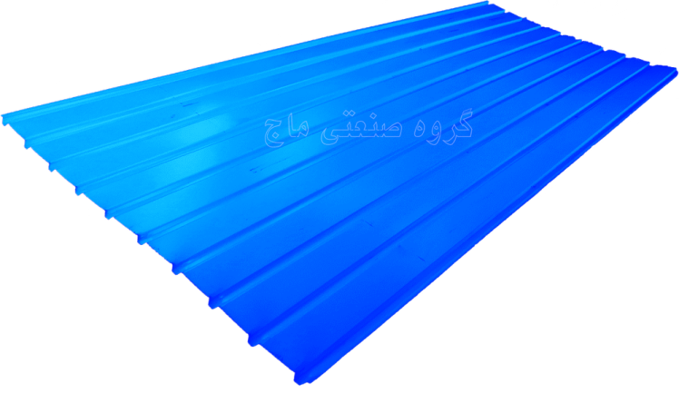 ورق شیروانی گالوانیزه ضخامت 48 طرح دامپا لمبه برند هفت الماس 1 مترمربع آبی