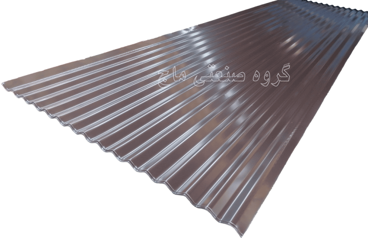 ورق شیروانی گالوانیزه ضخامت 40 طرح کرکره برند هفت الماس 1 مترمربع قهوه ای