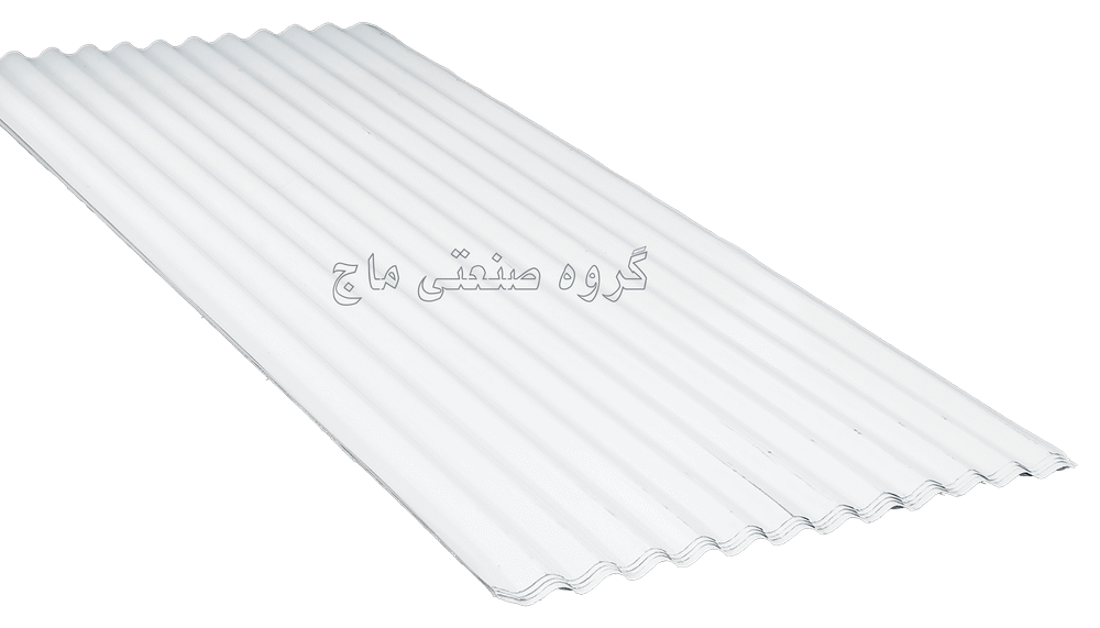  ورق شیروانی گالوانیزه ضخامت 48 طرح کرکره برند هفت الماس 1 مترمربع سفید 