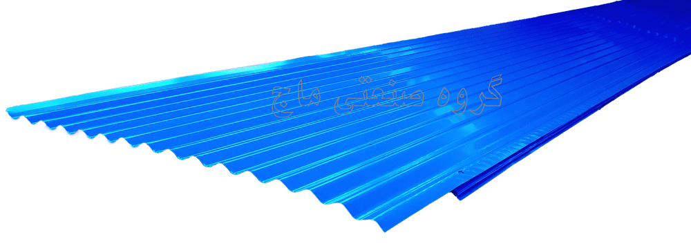  ورق شیروانی گالوانیزه ضخامت 40 طرح کرکره برند هفت الماس 1 مترمربع آبی 